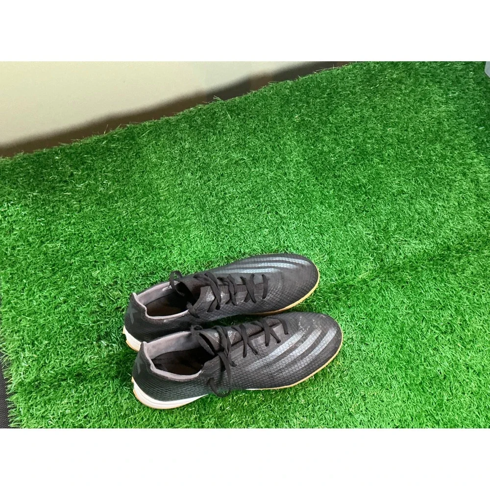 Adidas X Ghosted.4 Indoor Soccer Shoes Mens 9 Black Charcoal FW3544 Cleats